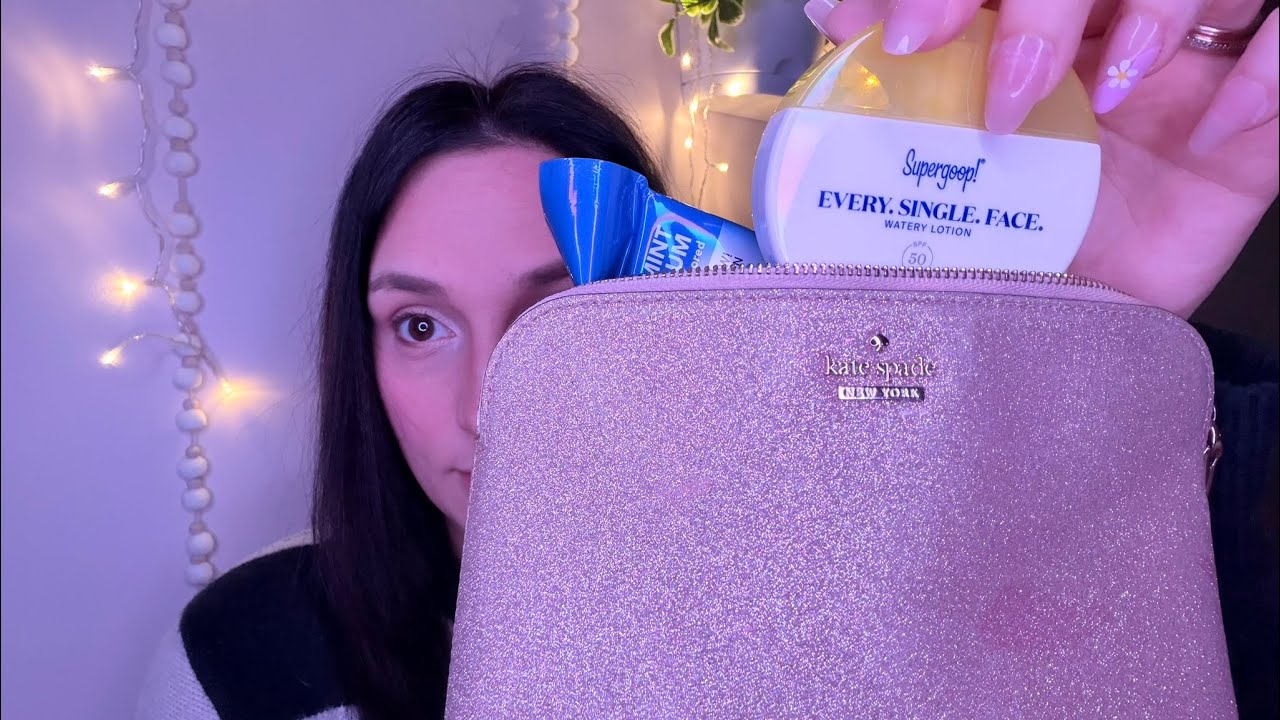 Important but neglected items I’m bringing on vacation 🛍️🎀☀️🌊 #asmr #whatsinmybag 