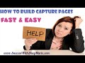 Create capture pages  how to create capture pages