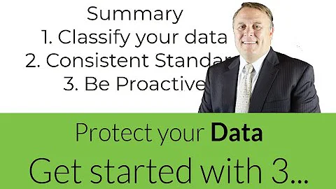 Secure and classify your data, 3 steps to follow