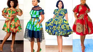 New: Ankara Short Flare Gowns Designs | Unique & Elegant Ankara Short  Flare/Circle Dress Styles