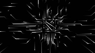 DotA 2 Black & White OLED - 21:9 Ultrawide Circuit Board Background [12 Hours / 60fps]
