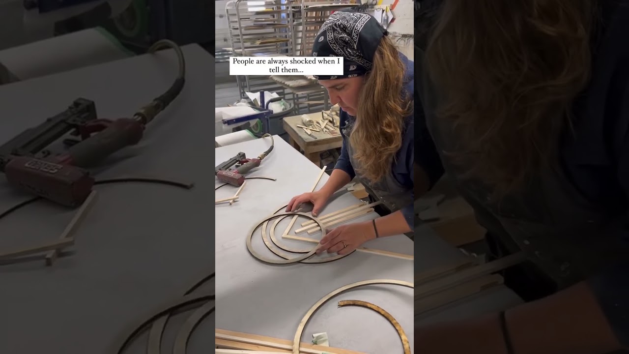 Wood mosaic art by Anna Bailey