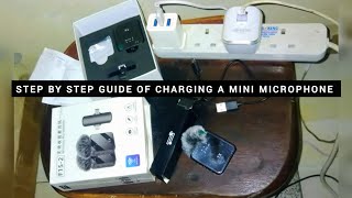How To Charge Your Mini Microphone F15-2 Wireless Mini Microphone. 