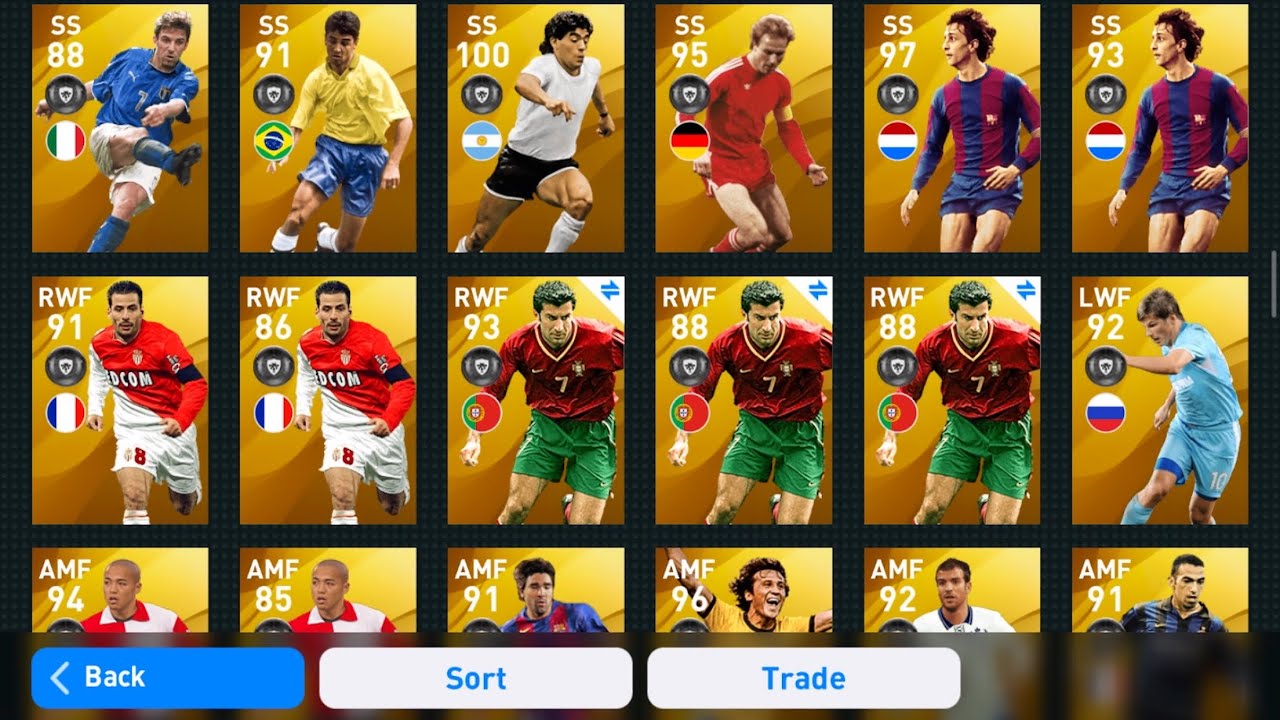 ALL LEGEND!! 😱😱 PES2020 MOBILE