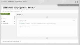 Building the Structure of Your Portfolio in Blackboard