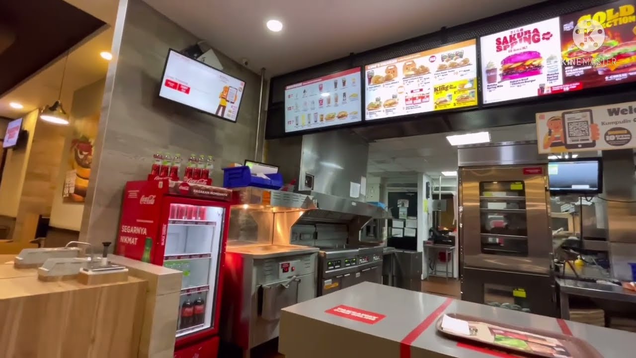 indonesia burger king || fast food restaurant, crispy chicken, sakura ...