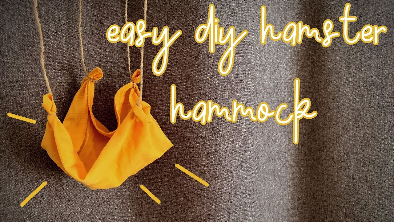 Easy DIY Hamster Hammock NoSew Tutorial YouTube