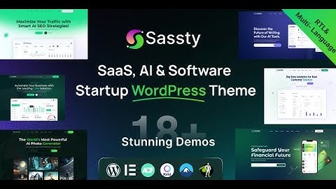 Sassty - Sass Startup & Software Business WordPress Theme