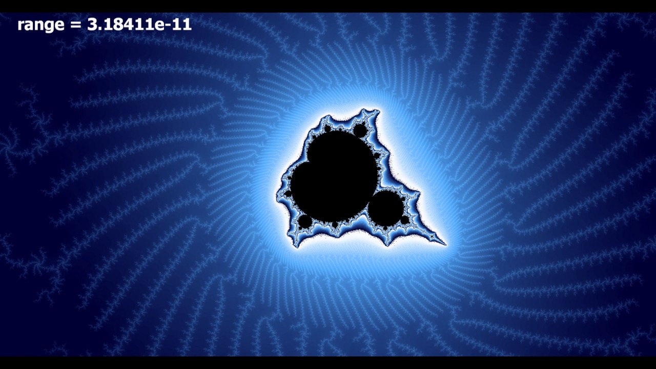 Mandelbrot set, small zoom in and out - YouTube