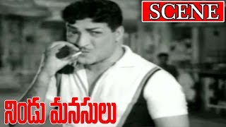 Raju fights for Sushila - Nindu Manasulu | NTR | Devika | Vanisri | V9 Videos