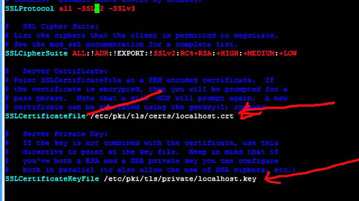 Configuring HTTPS or SSL on apache web server