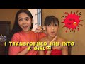 [V-log 09] I transformed him into a girl😅| Mark Cruz