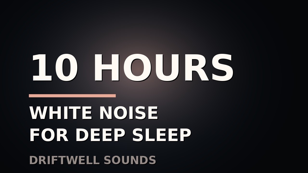 White Noise for Deep Sleep