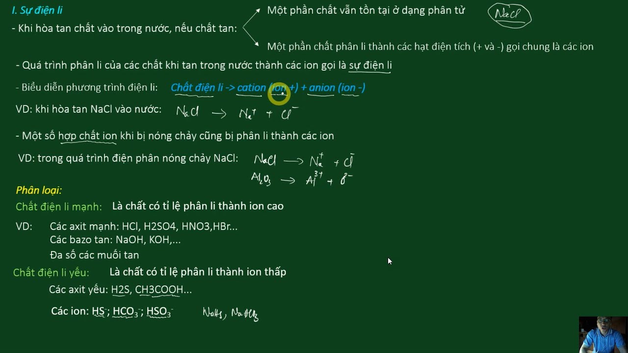 Sự điện li | Hóa học THCS 89