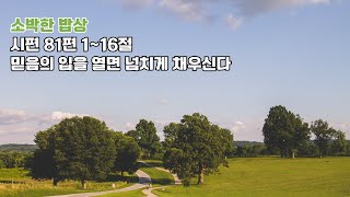 [물댄동산교회] 소박한 밥상  | 6월 27일(금) 조희정 전도사
