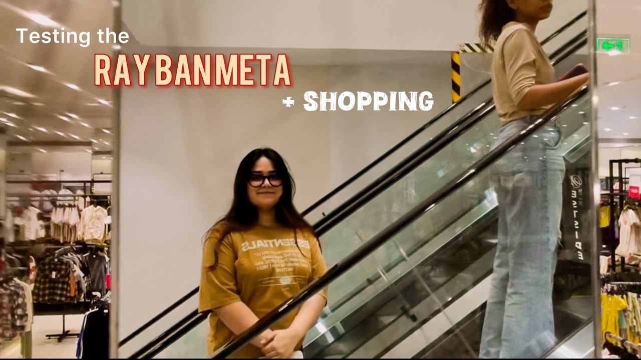 Testing the  @raybanmeta + Shopping 🛍️ .