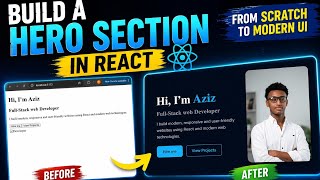 From Scratch to Modern Hero Section in React