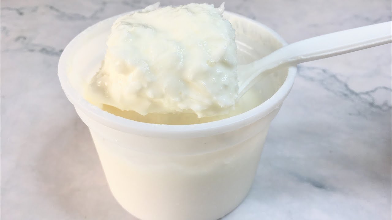 Homemade Plain & Sweetened Yoghurt With Powdered Milk (2 Ingredients