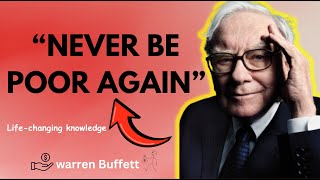 Warren Buffett says You Can't be Poor If You Do This Every Day