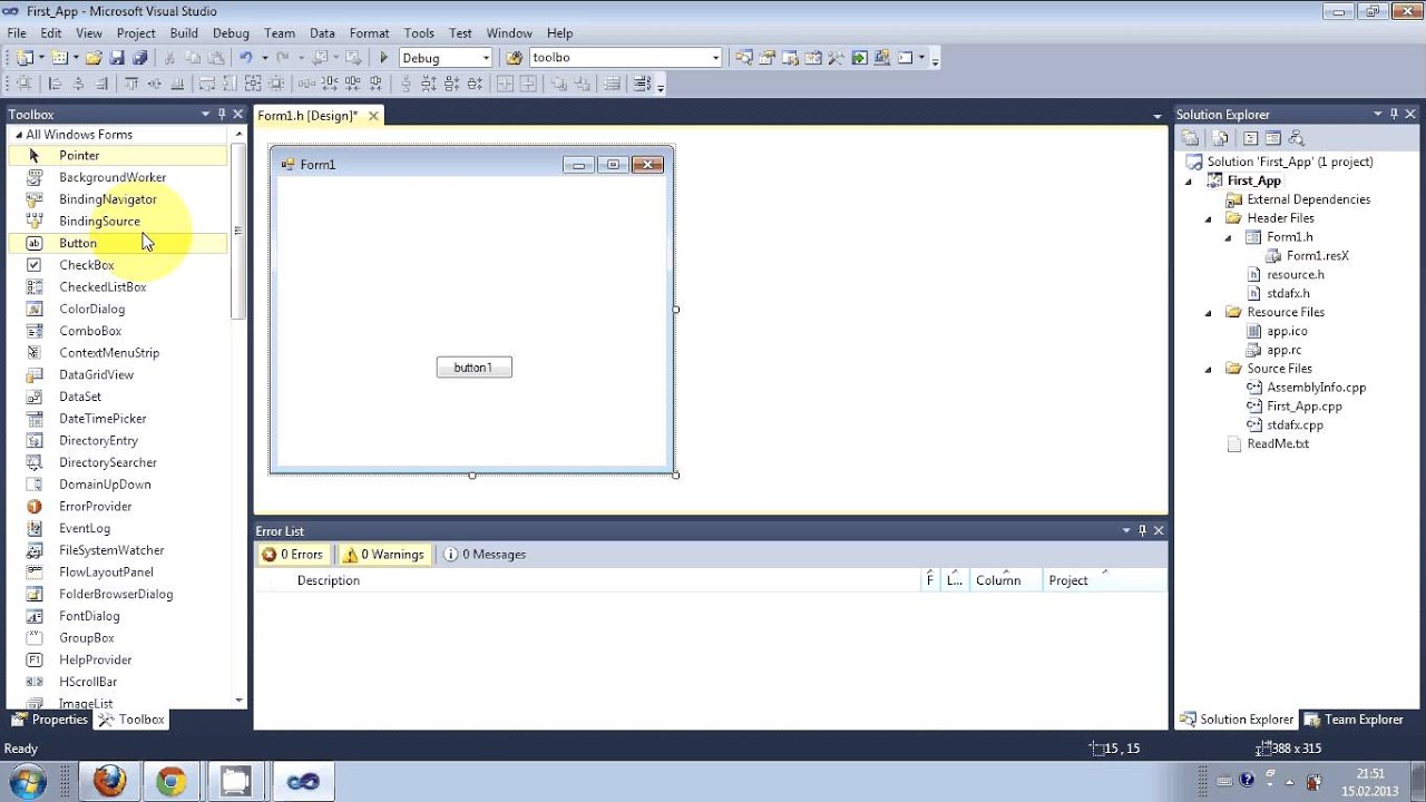 Create a Windows Forms app with C# - Visual Studio (Windows)