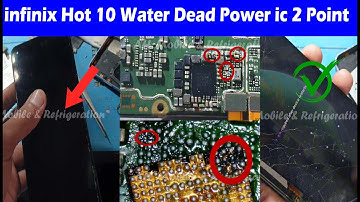 infinix Hot 10 (X682/B-C) Water Dead Power ic Problem 2 Point Damaged Repair Solution