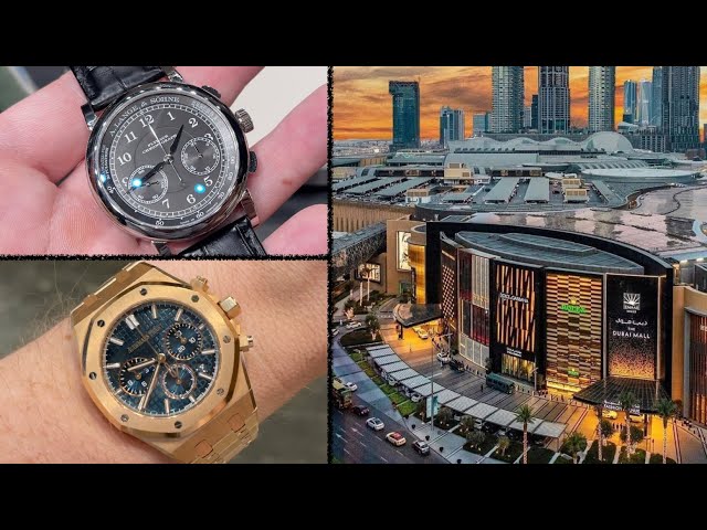 Luxury watch shopping Dubai Mall - best watches from AP Rolex A.Lange Panerai Omega Breitling class=
