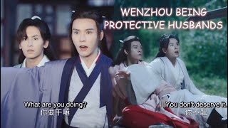 DONT YOU DARE HURT MY MAN 😡 wenzhou being super protective husbands #WordOfHonor
