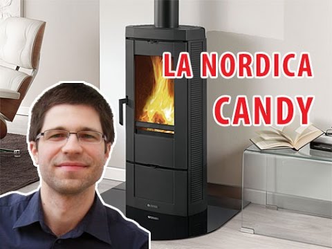 Die Nordica Candy 4.0 Ofen Holz Feuerstelle Gusseisen Leistung 6,2KW Promo Bis 