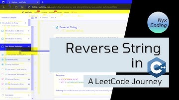 Reverse String in C++ - A LeetCode Journey