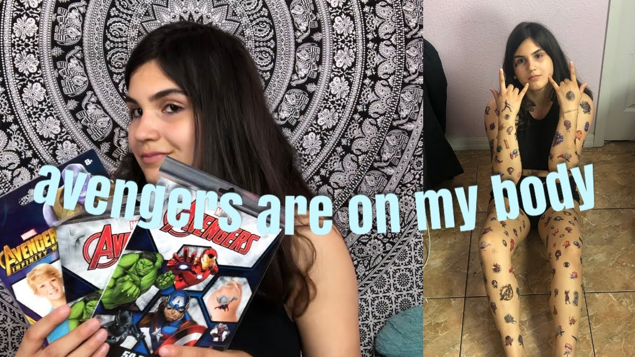 I COVERED MY BODY IN AVENGERS TATTOOS