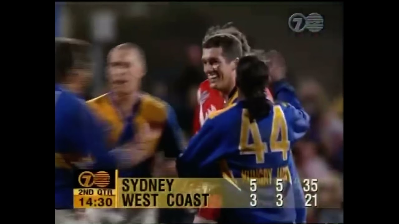 Mitchell White goal from centre square (1996)
