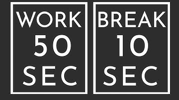 BEST SPORT INTERVAL TIMER - 50 sec Exercise / 10 sec Break / 20 Rounds / GYM TABATA HIT - TIMER