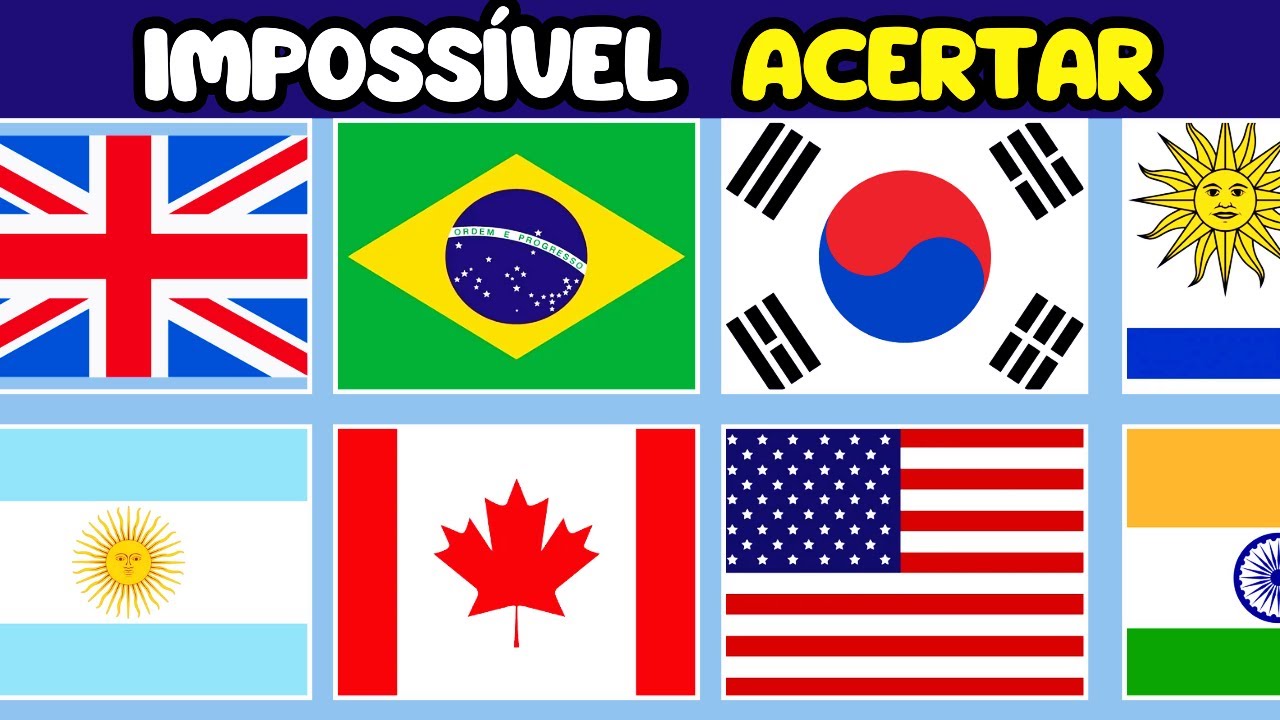QUIZ] Bandeiras do Mundo: ACERTE A BANDEIRA DO PAÍS! – ADIVINHE O PAÍS PELA  BANDEIRA 🌎❓ 