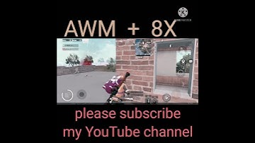 AWM + 8X headshot in pubg mobile lite