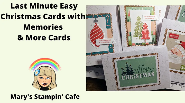 Last Minute Easy Christmas Cards with Memories & M...
