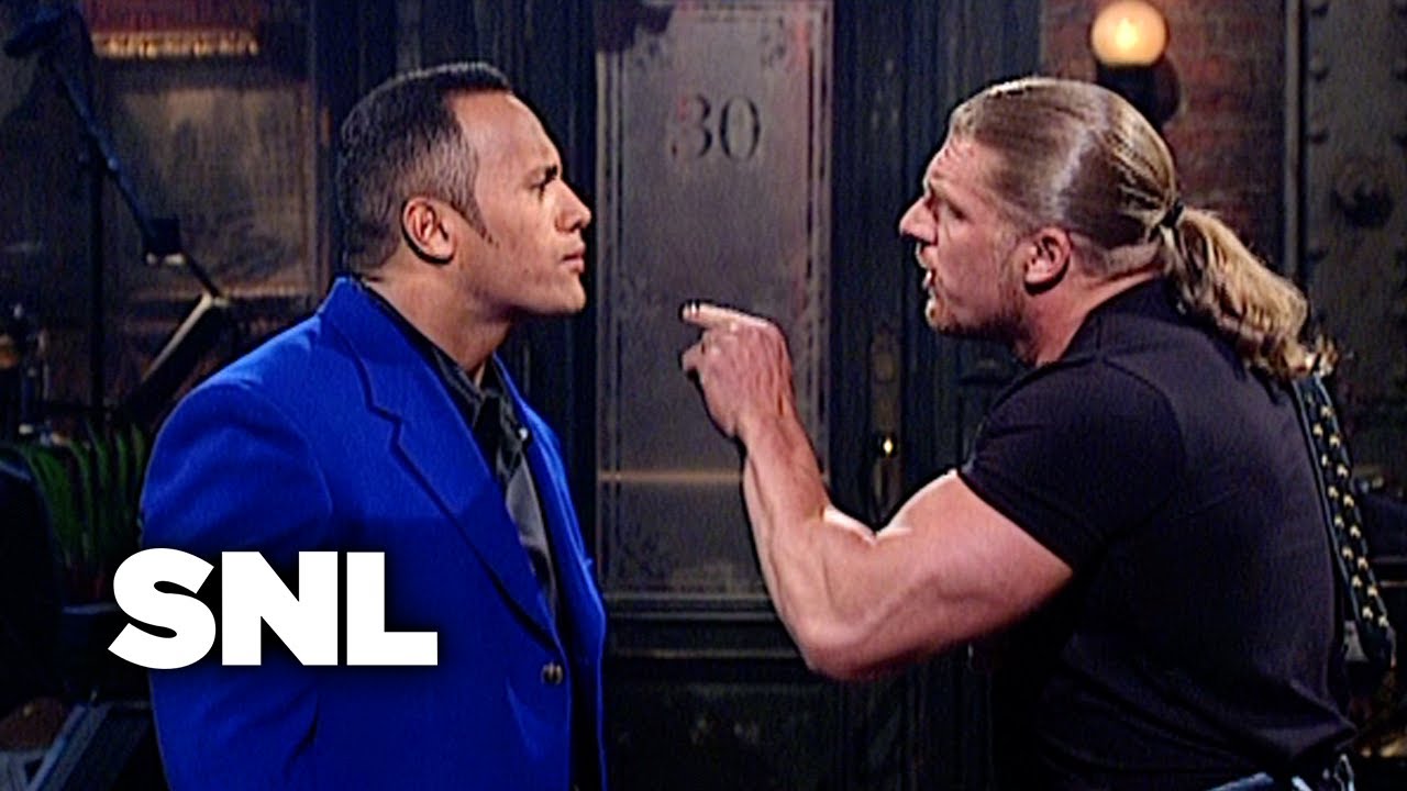 ⁣The Rock Monologue: WWF Stars Stop By - SNL