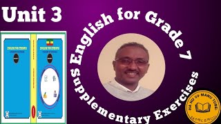English practical supplementary exercises for Grade 7 Unit 3