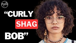 Curly Shag Bob Haircut tutorial