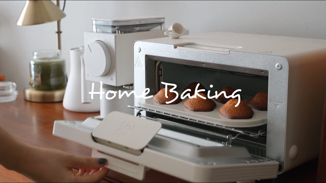 HOME CAFE VLOG 🍋 My first Lemon Madeleines with Balmuda the Toaster