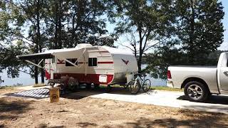 RV Camping at Percy Quin State Park Campground, Mississippi (RV sites 52, 54, 56 and 57)