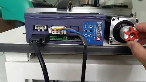 Kiểm tra biến tần và động cơ Servo trong máy may lập trình Leman #1