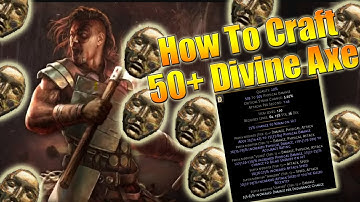 HOW TO CRAFT A 50+ DIVINE 1000+ PDPS AXE | Path Of Exile 3.26 Secrets Of The Atlas