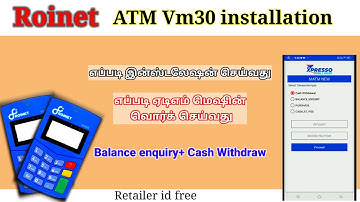 Roinet ATM Machine VM 30 Micro Atm Installation Process Full DetialsTamil Explain