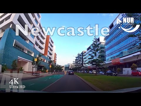 NEWCASTLE 4K - Travel to Newcastle by Car in Australia [ 50FPS, UHD].