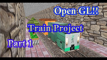 #1 OpenGL 3D environment | OpenGL Demo | Train project part1 | Graphics project
