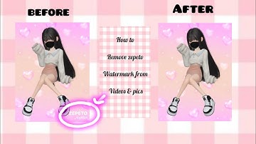 how to remove  watermark from zepeto videos / pics #zepetoedit