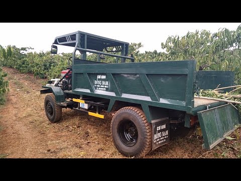 Video xe công nông đầu ngang lốp đôi gía rẻ hơn 100 tr xe... - youtube