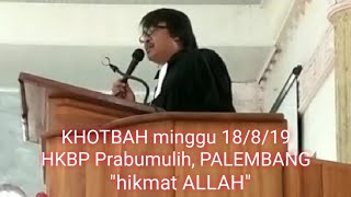 KHOTBAH MINGGU