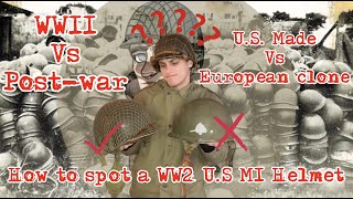 Tutorial Tuesday - FAKE VS REAL! 🤔🤯 How To Spot a WW2 M1 Helmet vs Post-War M1 Helmet! 🪖