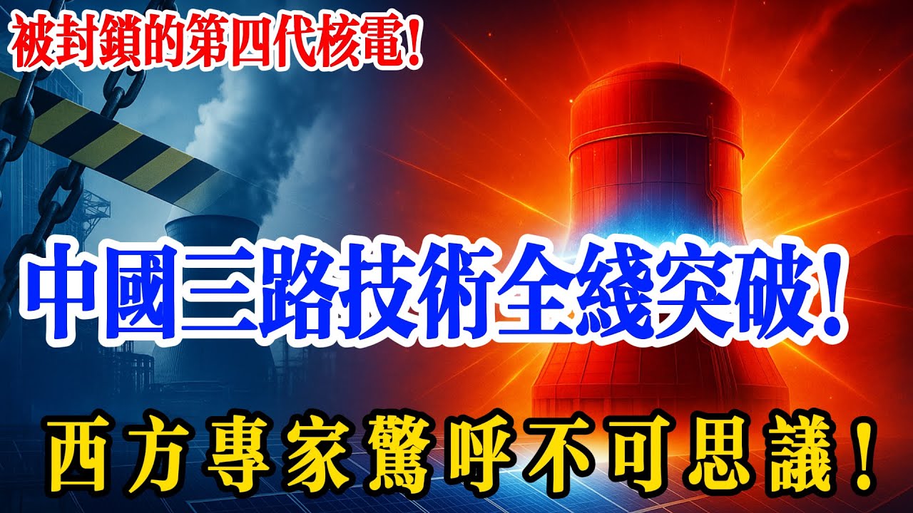 被封鎖的第四代核電，中國憑啥一己之力攻克三條技術路線？